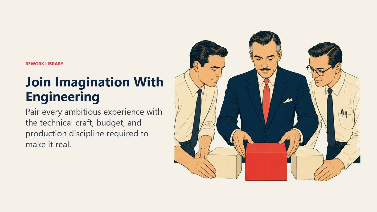 Join Imagination With Engineering: Walt Disney actively works with a coral experience model jointly shaped by creative and technical artifacts.