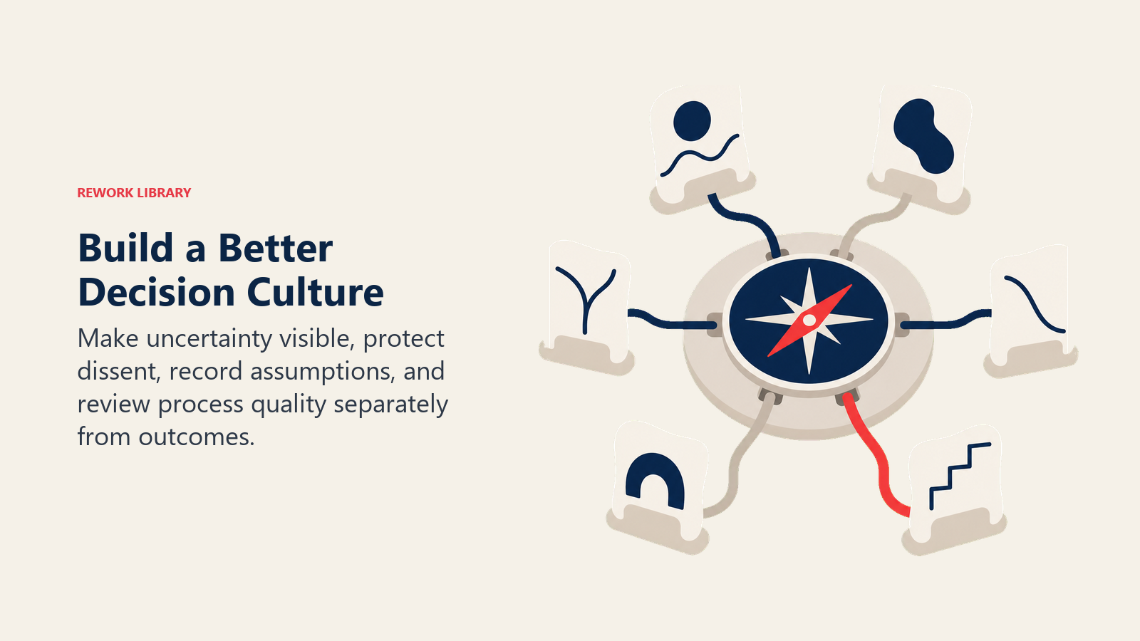 Decision culture calibration table preserving dissent and recorded assumptions