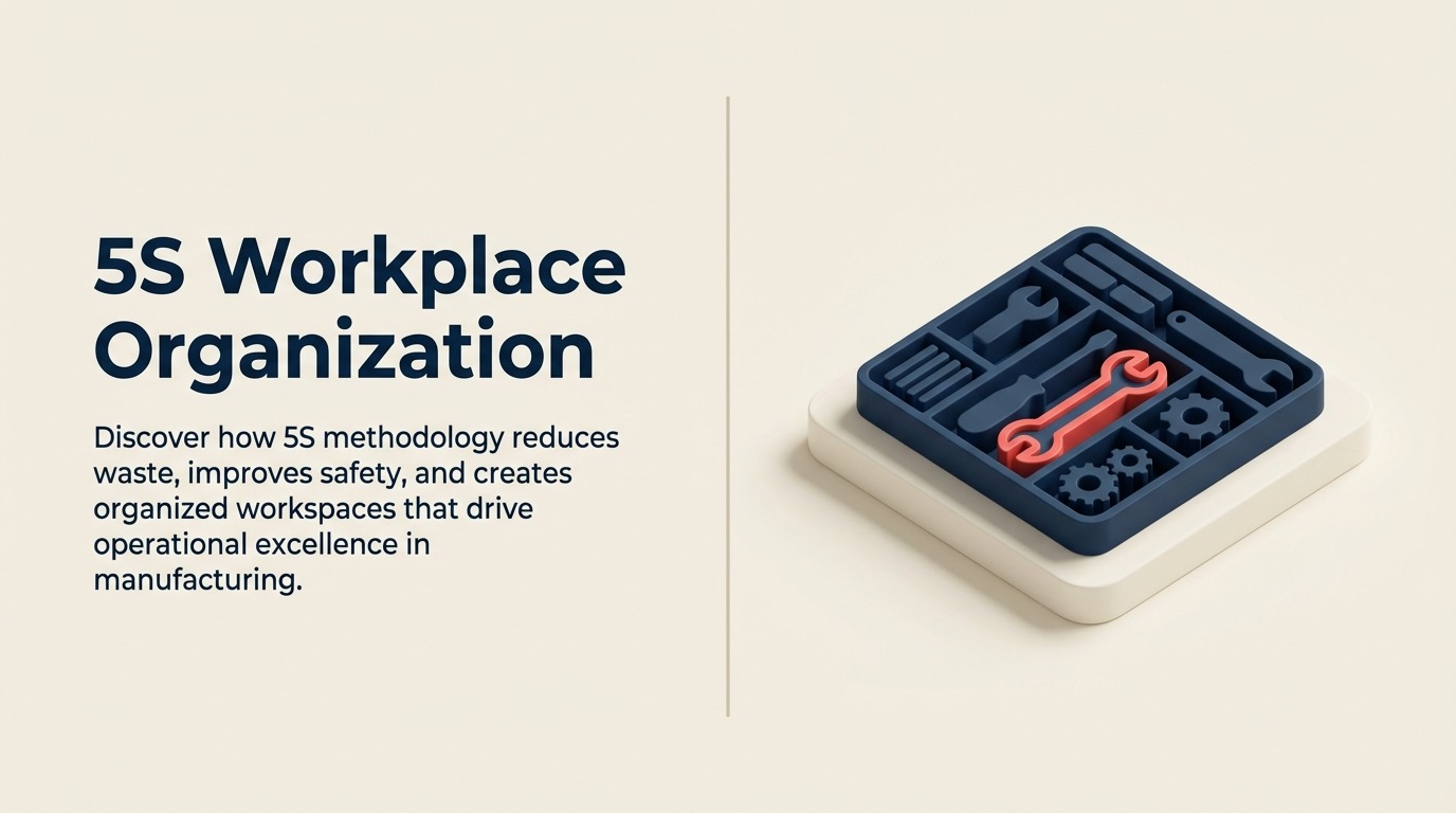 5S Arbeitsplatzorganisation: Wie Sie die Fertigungseffizienz durch visuelles Management transformieren