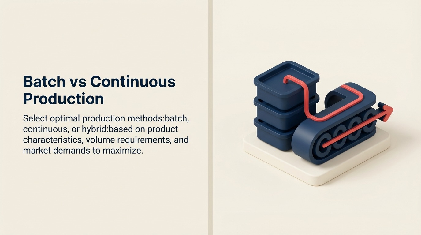 Chargen- vs. kontinuierliche Produktion: Die richtige Fertigungsmethode wählen
