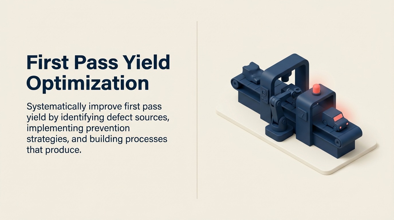 First Pass Yield-Optimierung: Fehler und Nacharbeit reduzieren für maximale Fertigungseffizienz