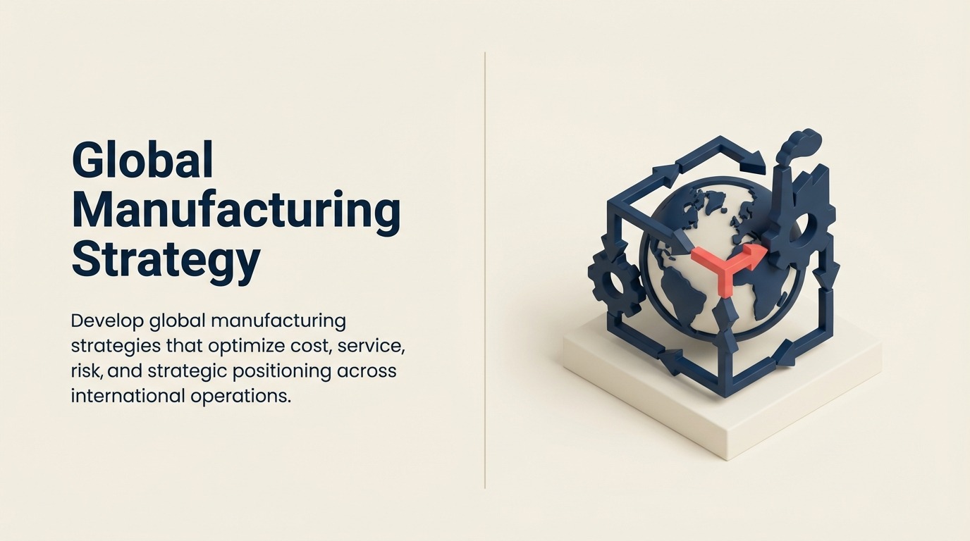 Globale Fertigungsstrategie: Standort, Konfiguration und Koordination für Wettbewerbsvorteile