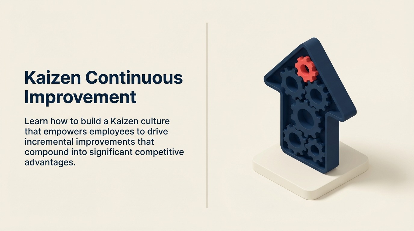Kaizen Kontinuierliche Verbesserung: Wie kleine Änderungen Fertigungsexzellenz vorantreiben