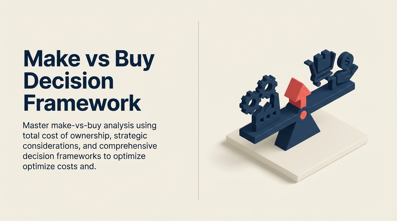Make-vs-Buy-Entscheidungsframework: Strategisches Sourcing für Hersteller