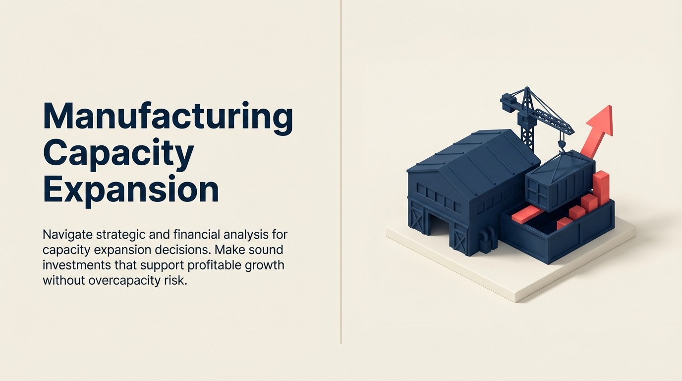 Manufacturing Capacity Expansion: Ein strategischer Rahmen für Wachstumsinvestitionsentscheidungen