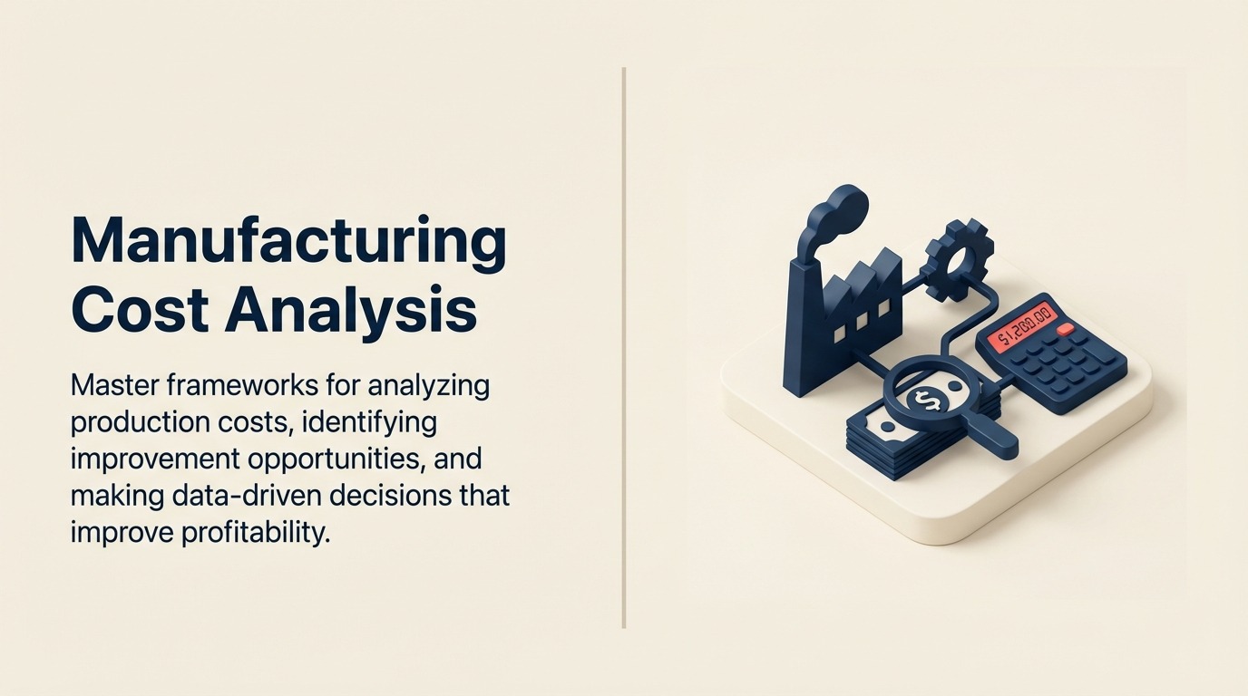 Fertigungskostenanalyse: Produktionsökonomie verstehen und steuern
