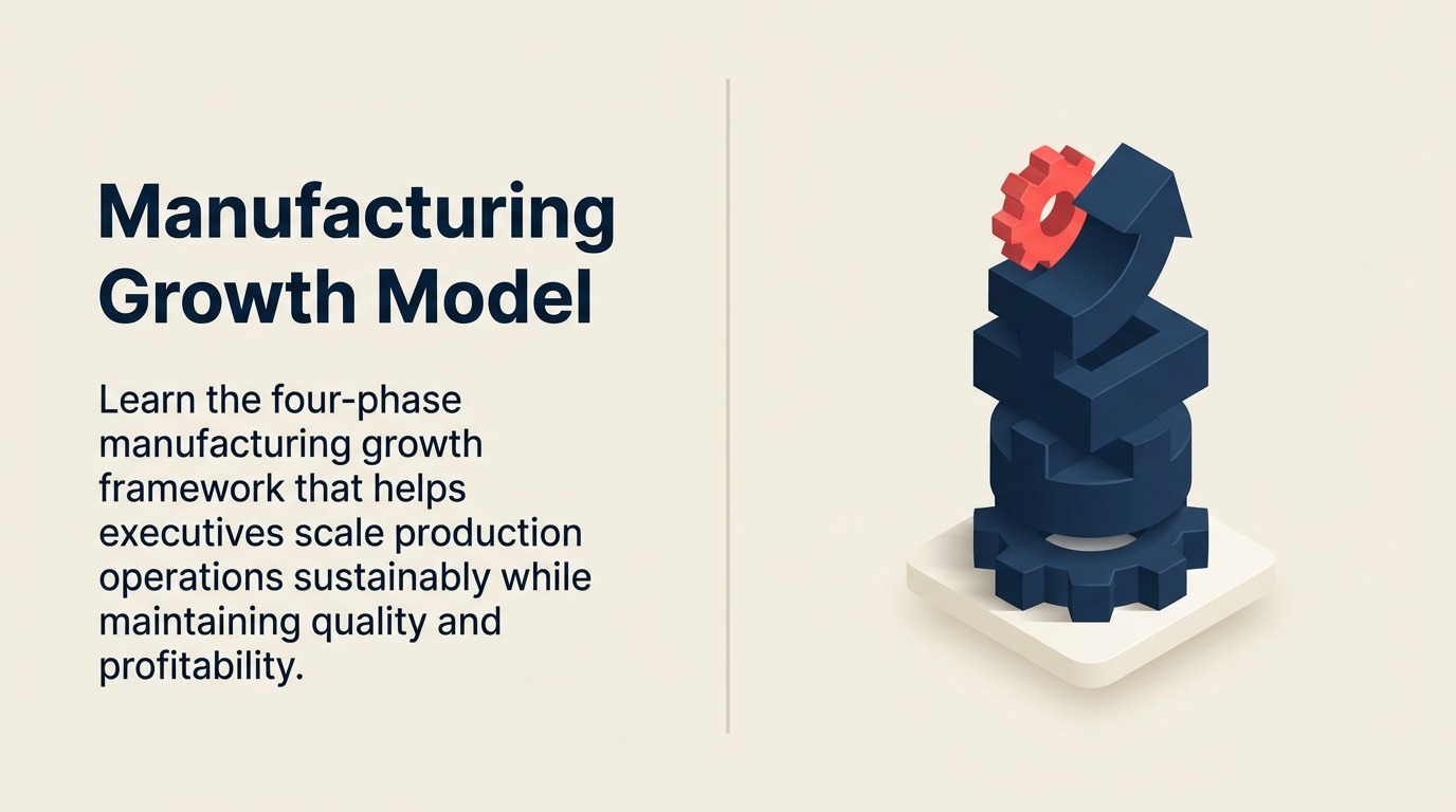 Fertigungswachstumsmodell: Strategischer Rahmen für Skalierung von Produktionsgeschäften