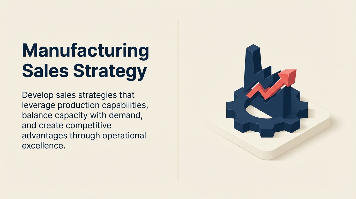 Fertigungsverkaufsstrategie: Ausrichtung von Produktion und Umsatzwachstum
