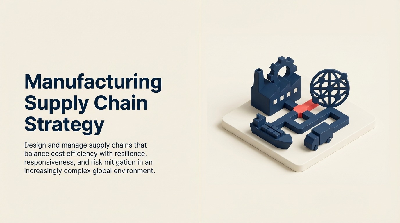 Fertigungslieferkettenstrategie: Aufbau von Resilienz, Effizienz und Wettbewerbsvorteil
