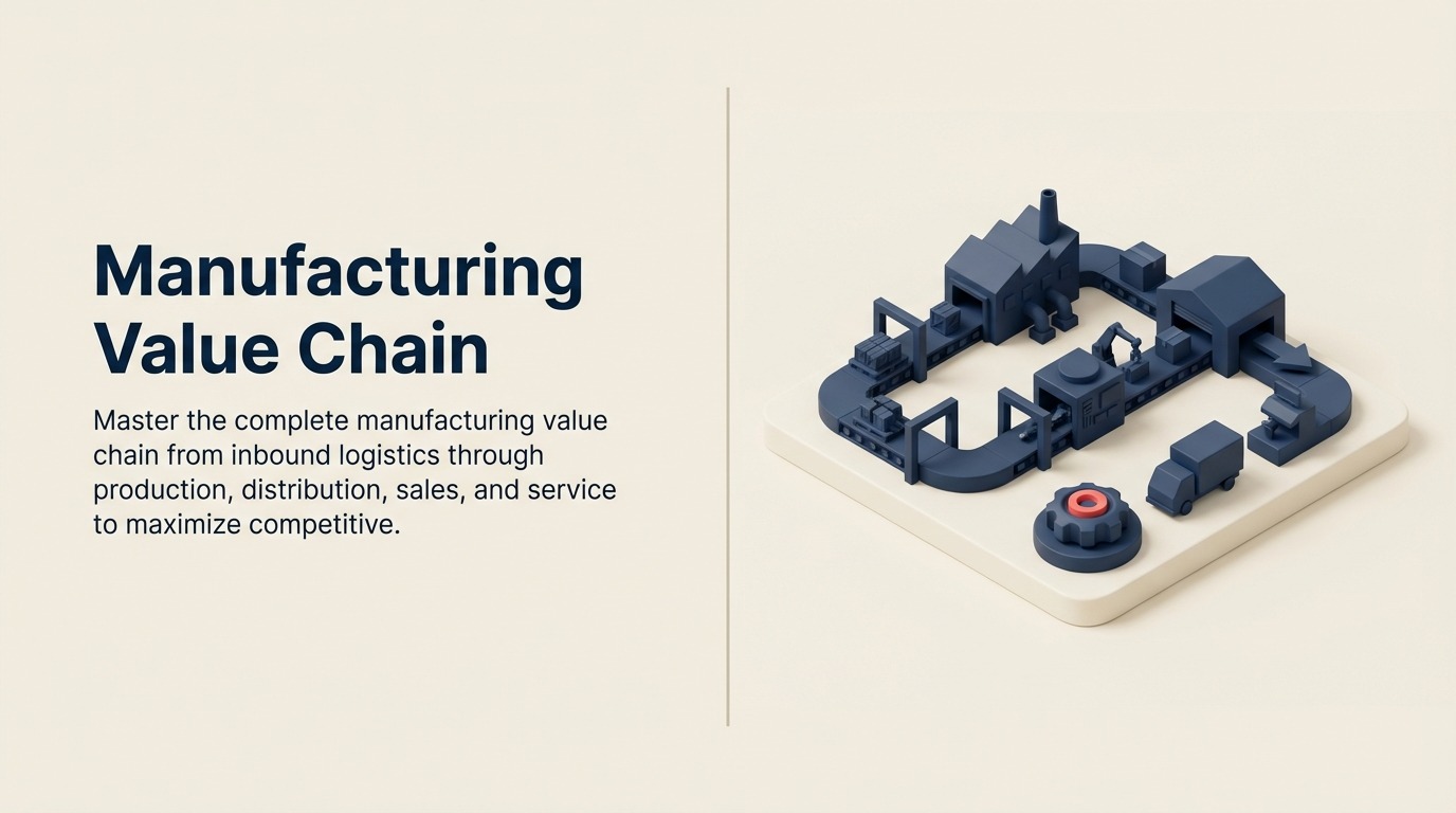 Fertigungswertschöpfungskette: Optimierung jeder Stufe vom Rohmaterial zum Kunden