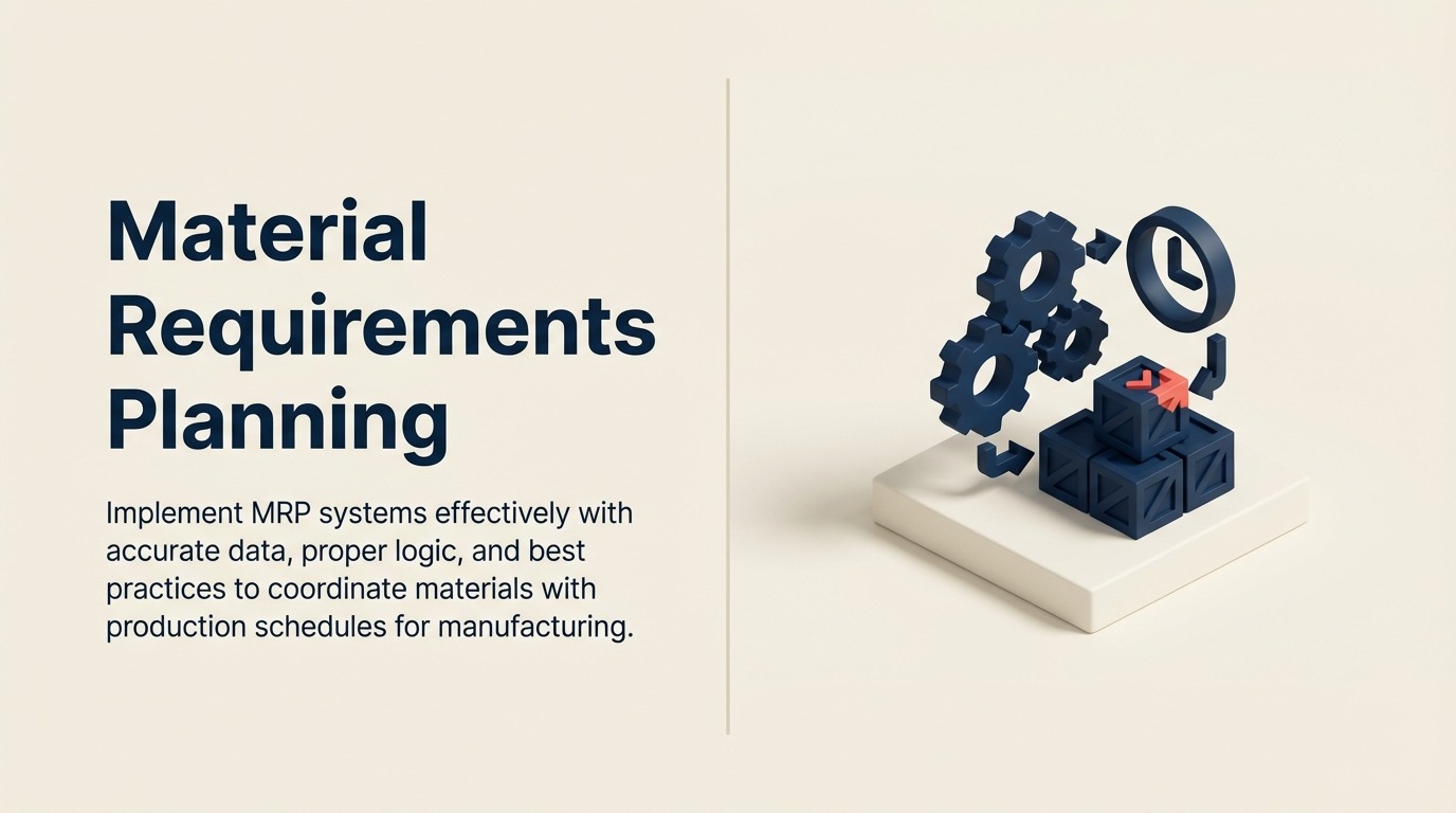 Material Requirements Planning: Die richtigen Materialien zur richtigen Zeit sicherstellen