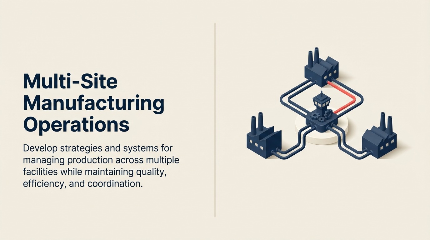 Multi-Site Manufacturing Operations: Komplexität über mehrere Standorte hinweg managen