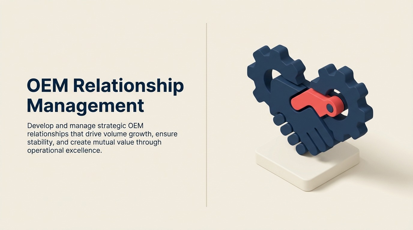 OEM Relationship Management: Strategische Fertigungspartnerschaften aufbauen