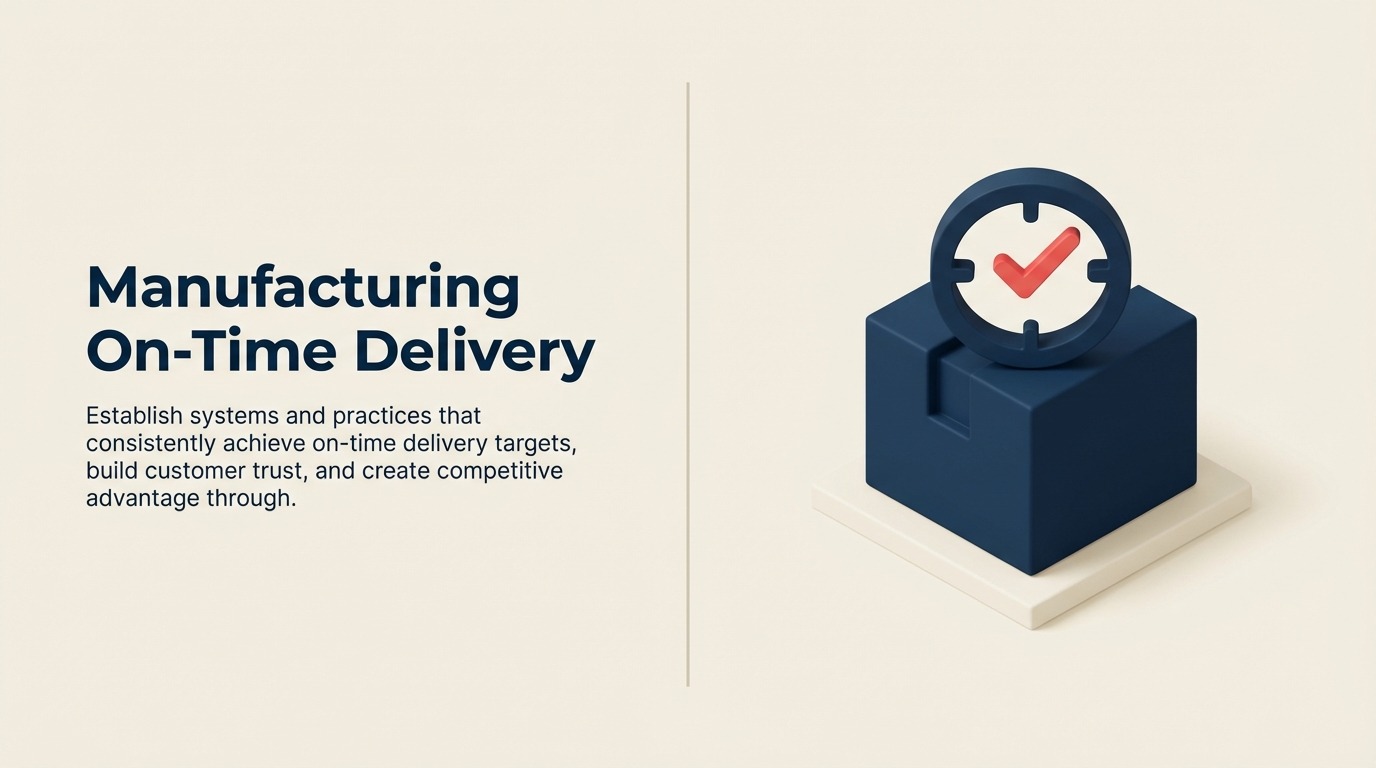 Manufacturing On-Time Delivery: Zuverlässigkeit in Operationen einbauen