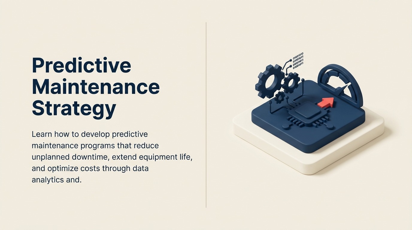 Predictive Maintenance-Strategie: Von reaktiver zu prädiktiver Ausrüstungspflege