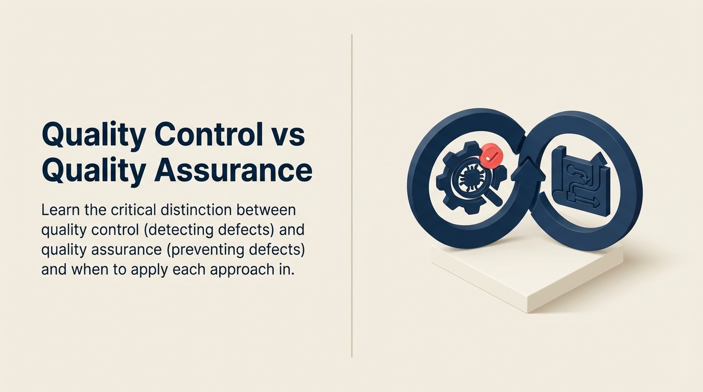Quality Control vs. Quality Assurance: Den Unterschied verstehen und beide Fähigkeiten aufbauen