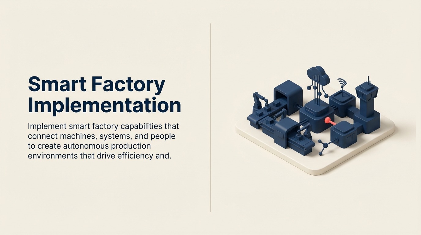 Smart Factory-Implementierung: Den vernetzten Fertigungsbetrieb aufbauen