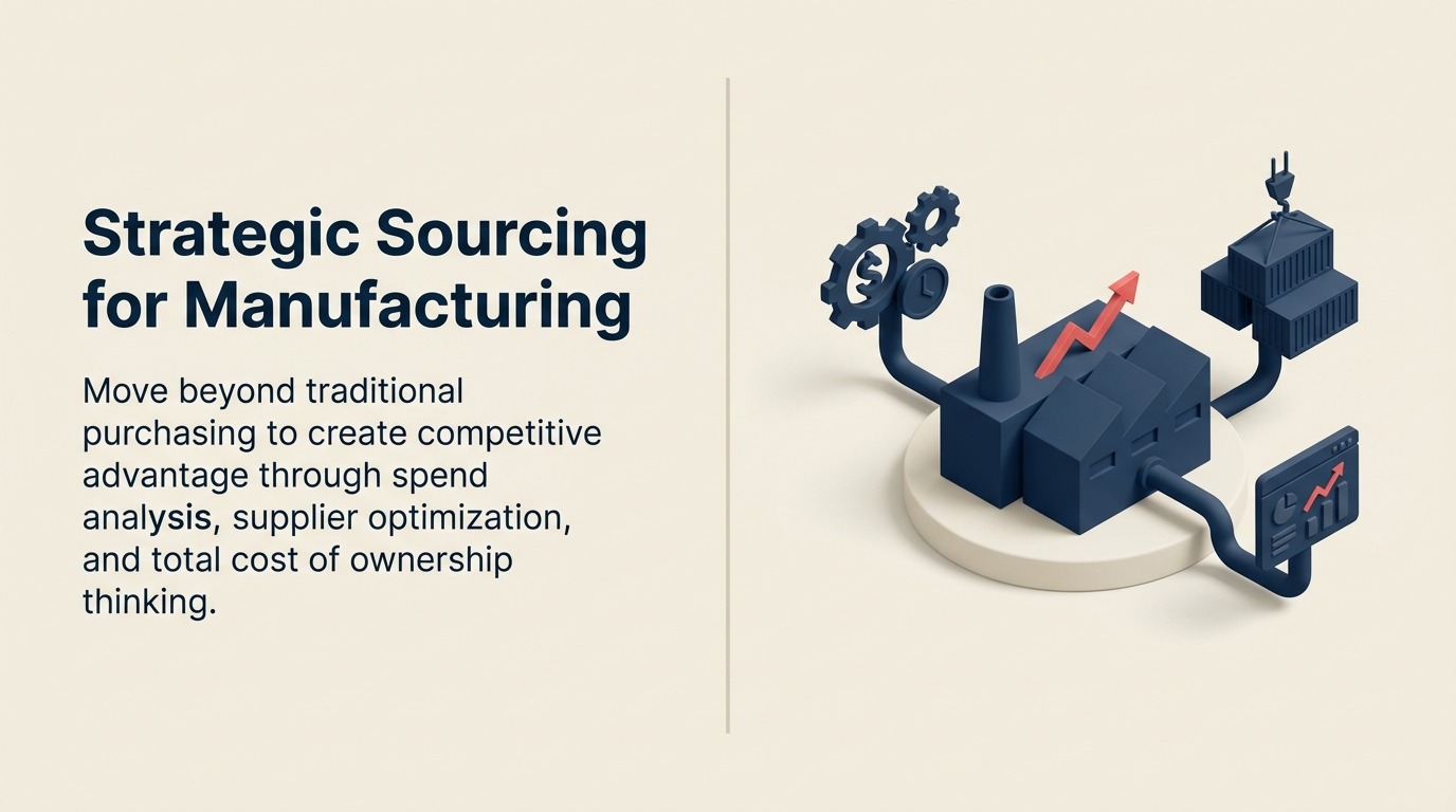 Strategic Sourcing für die Fertigung: Datengestützte Beschaffungsexzellenz