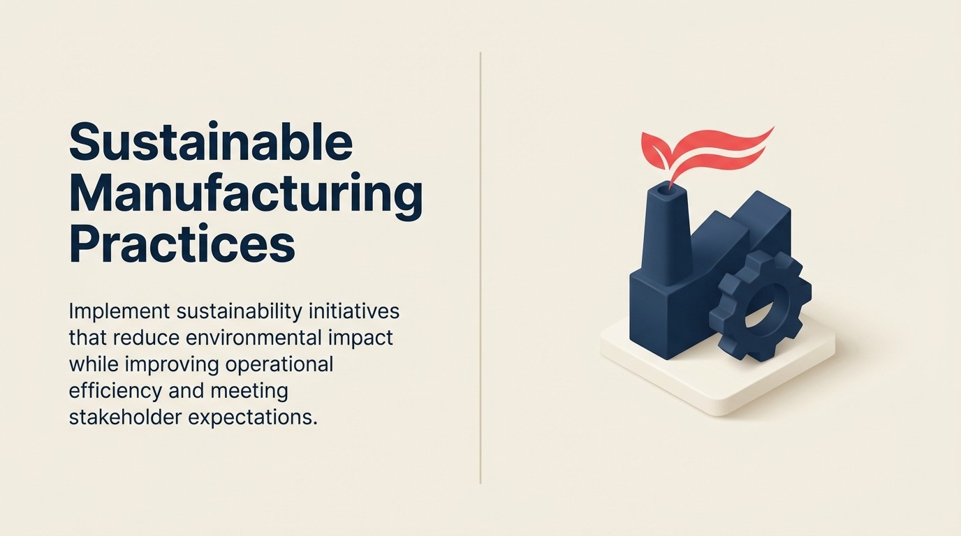 Nachhaltige Fertigungspraktiken: Rentabilität und Umweltverantwortung aufbauen