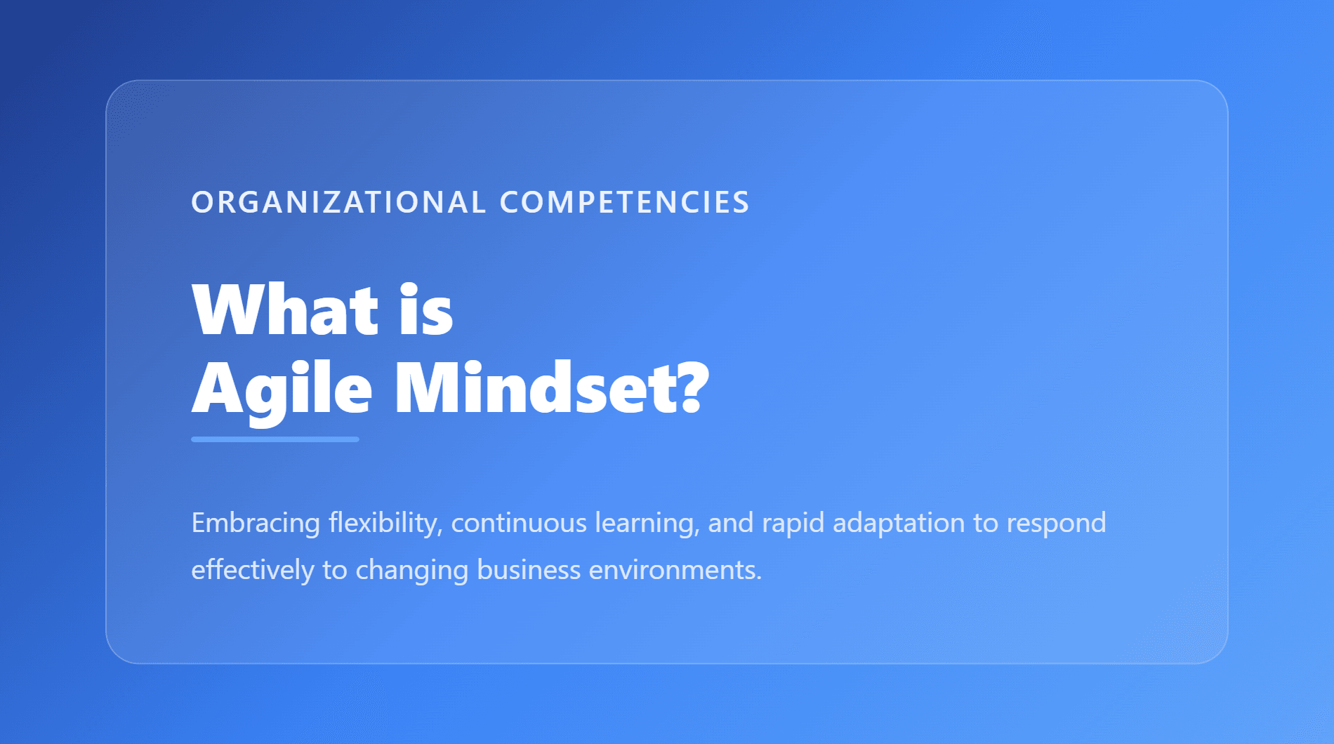 Agile Mindset