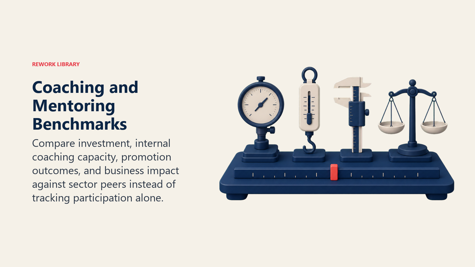 Coaching and mentoring benchmarks represented by four calibrated sector instruments comparing investment and outcomes