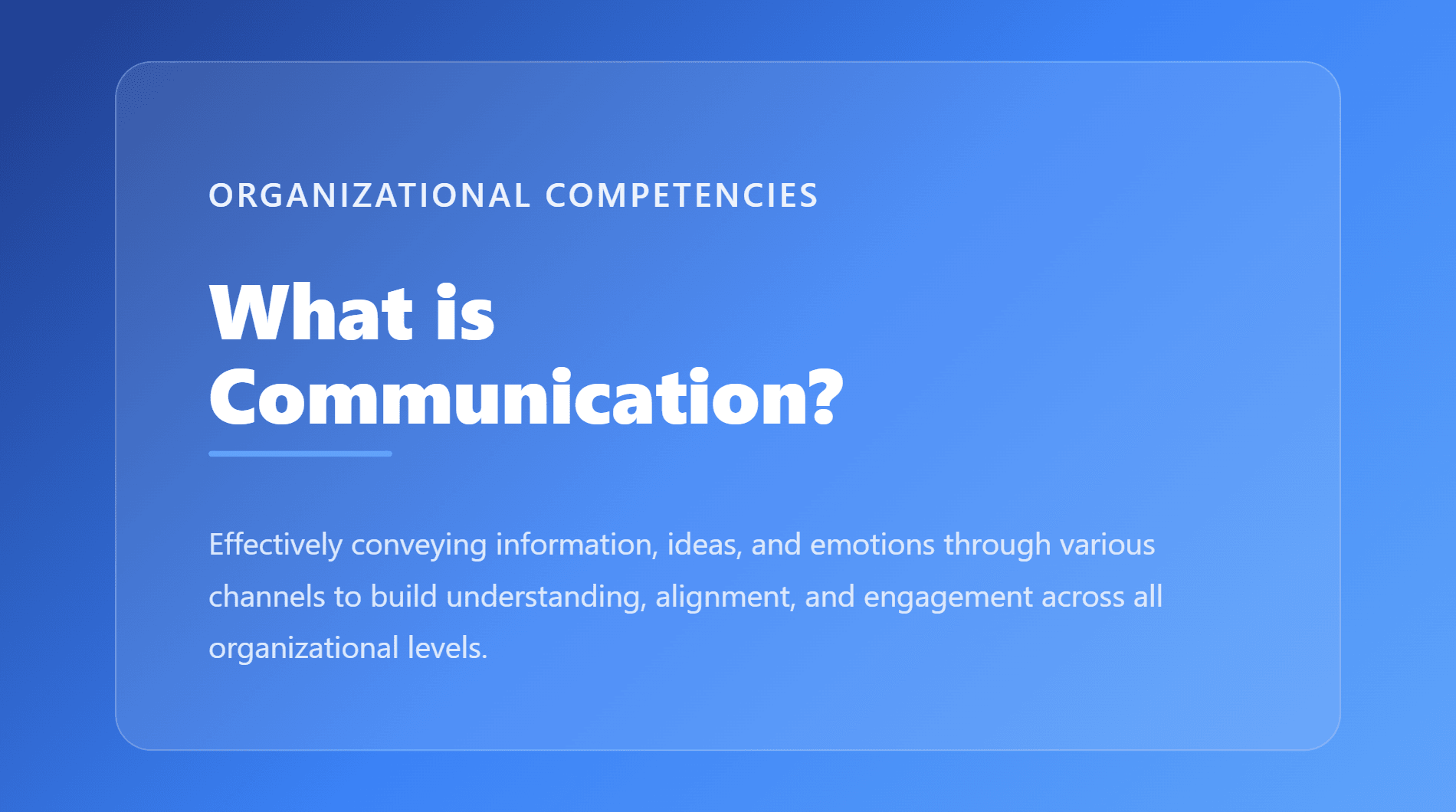 Communication