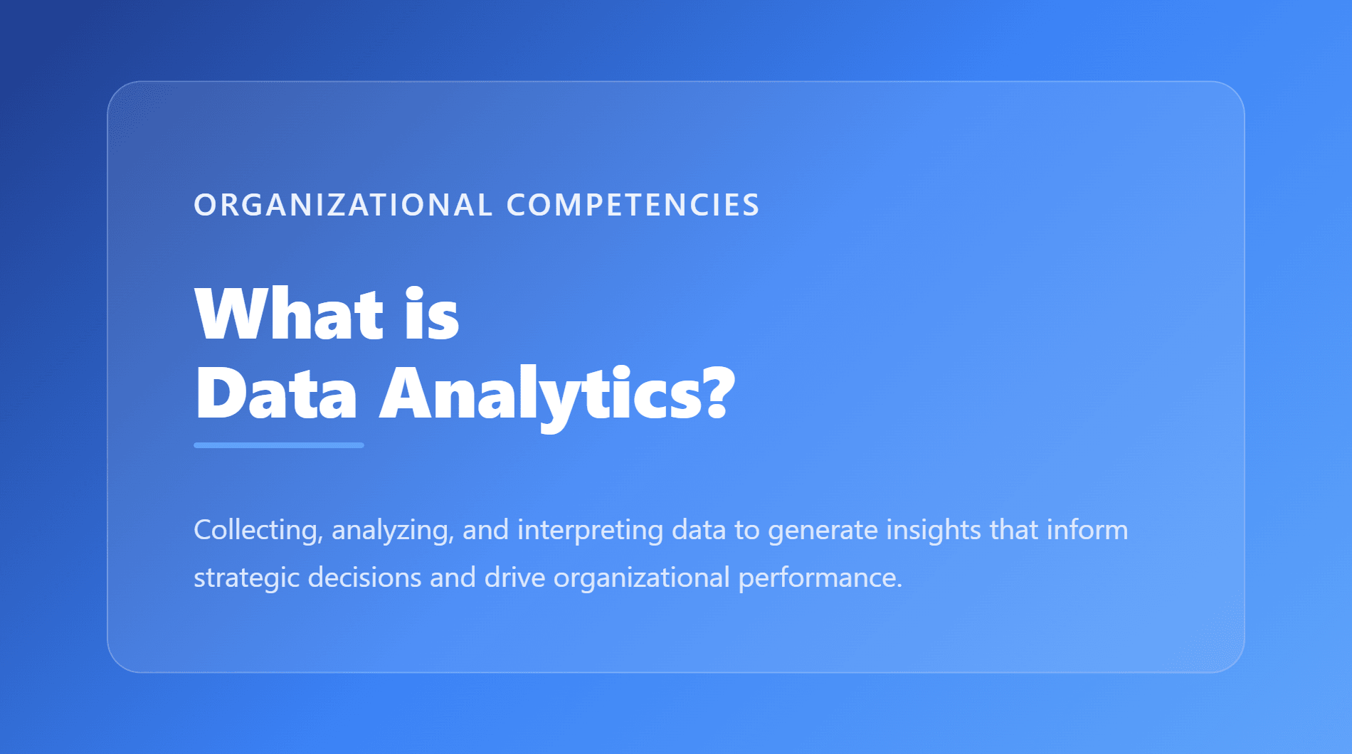 Data Analytics