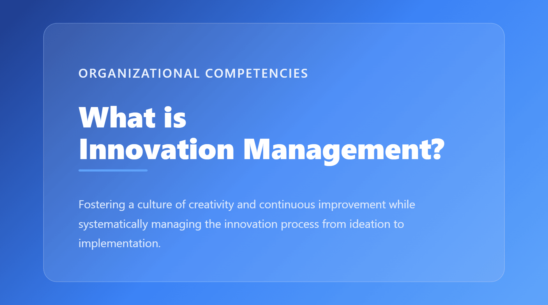Innovation Management