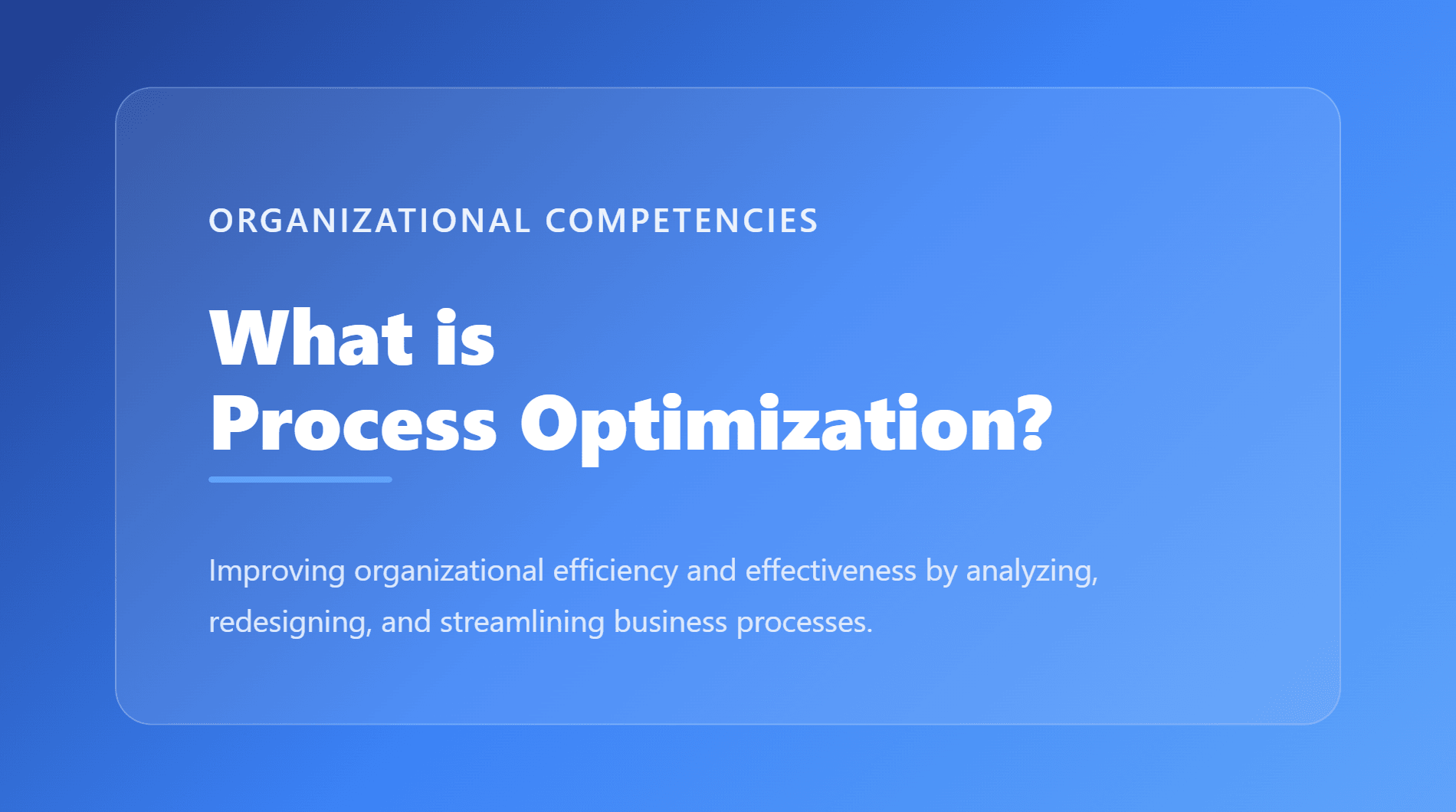 Process Optimization