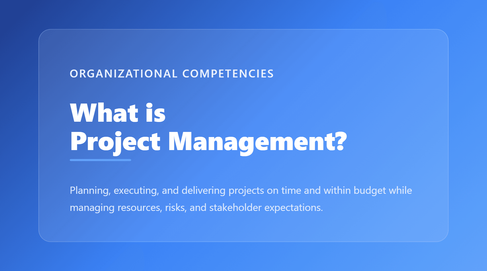 Project Management