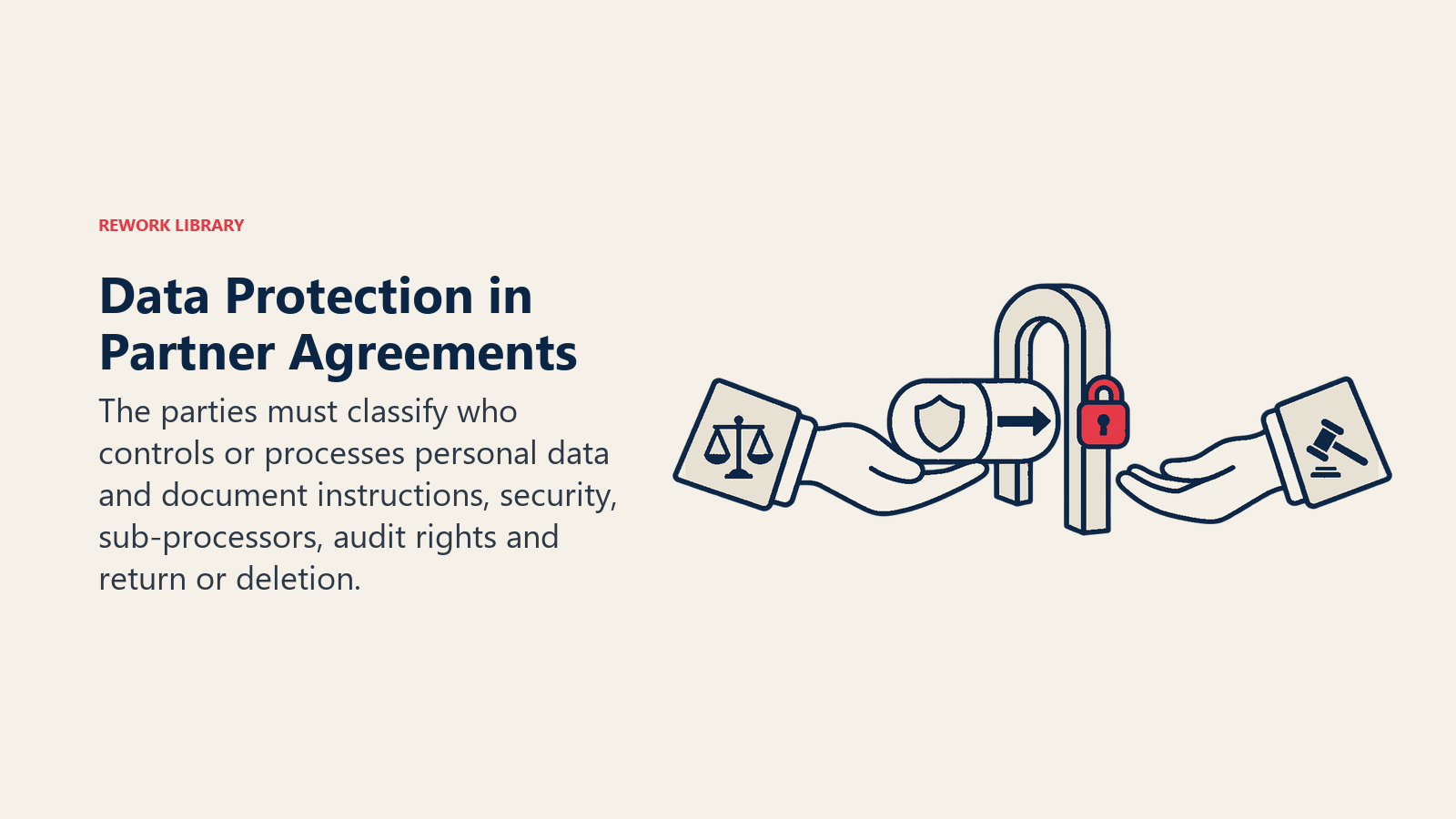 Data Protection in Partner Agreements: The parties must classify who controls or processes personal data and document instructions, security, sub-processors, audit rights and return or deletion.