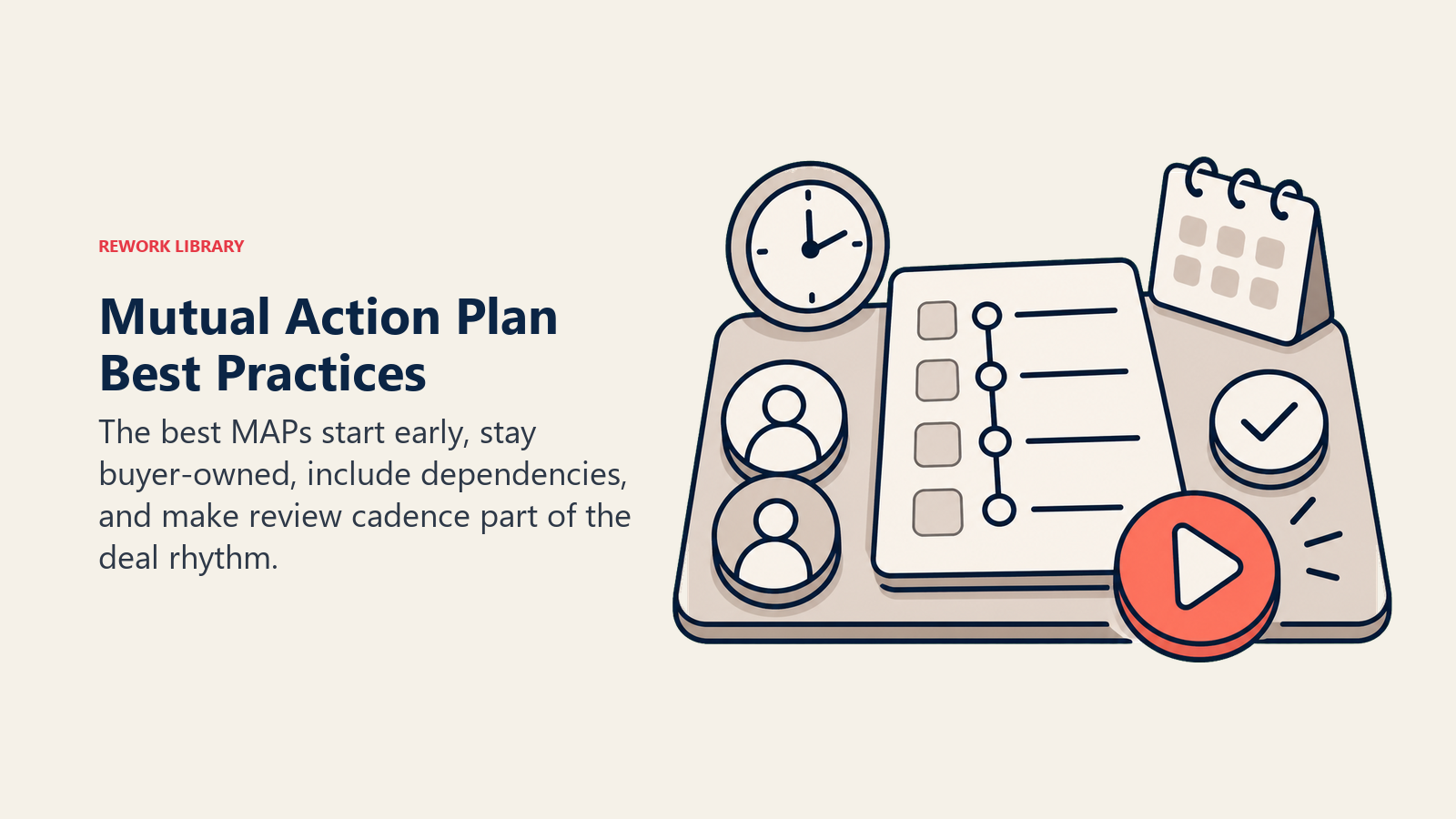 Mutual action plan best practices for review visibility and decision events