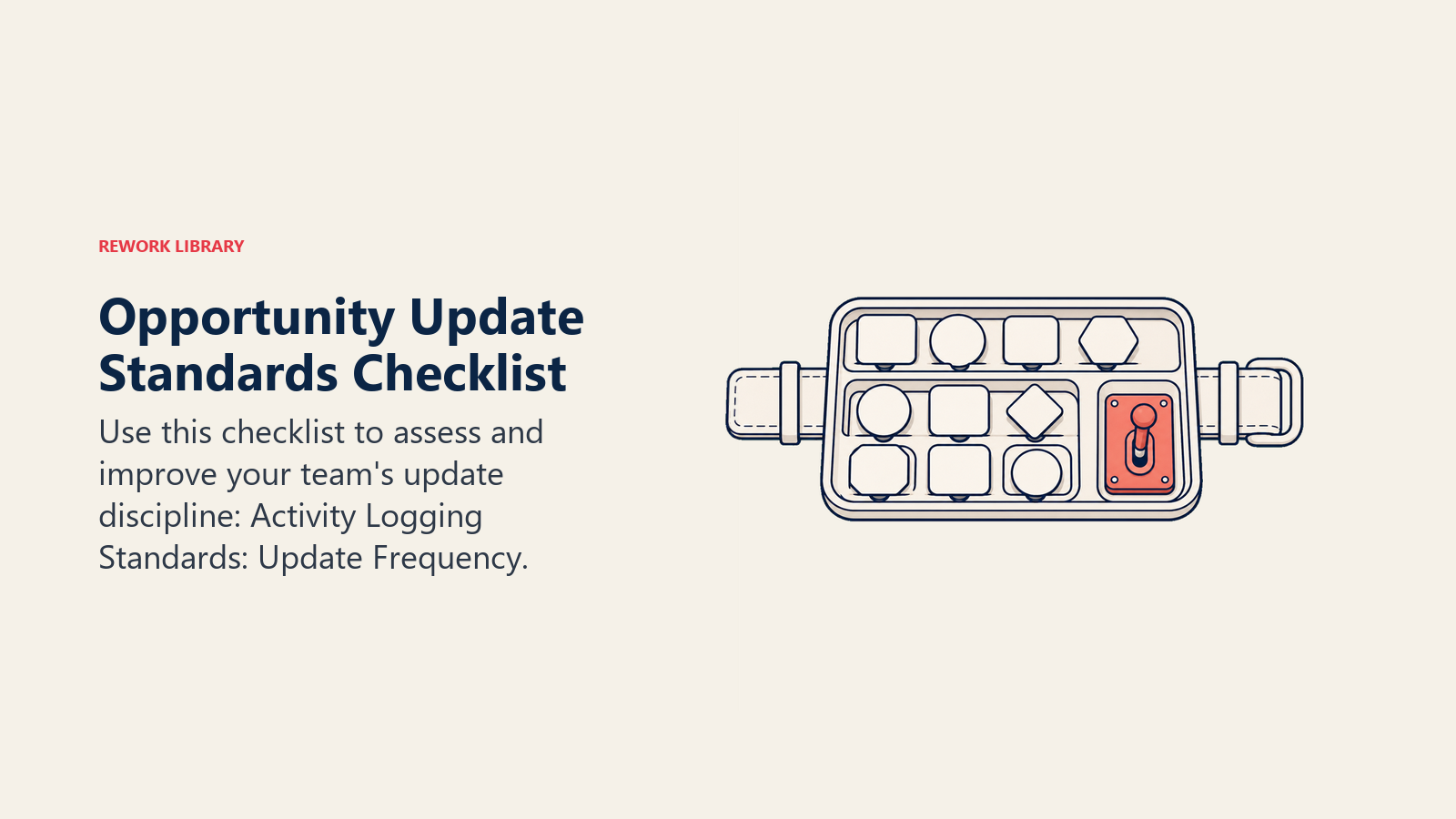 Opportunity Update Standards Checklist