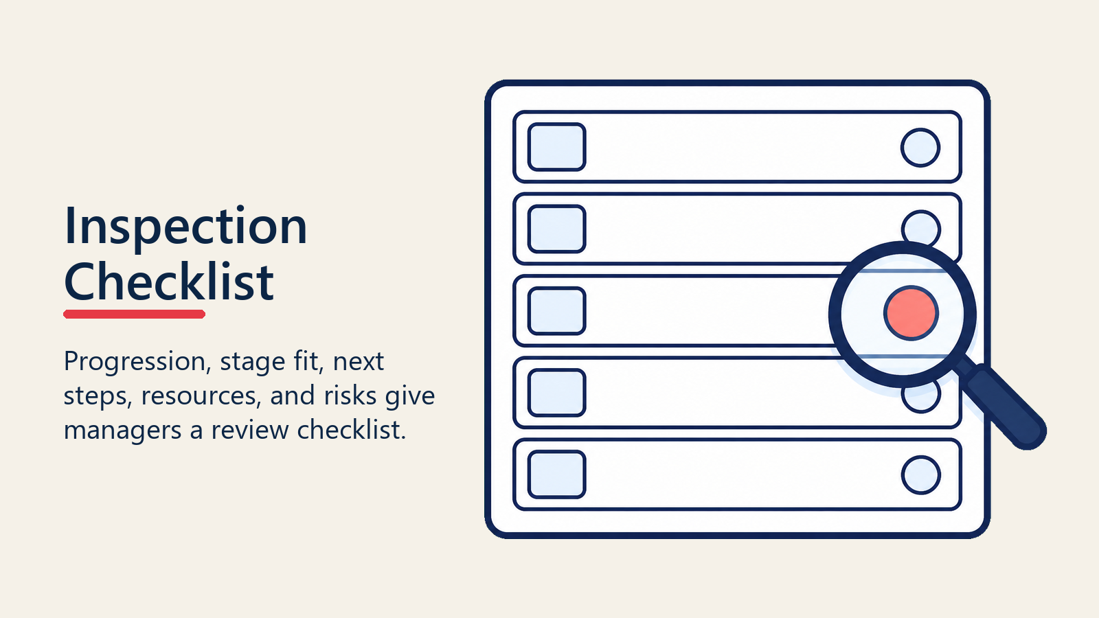 Pipeline review inspection checklist for deal health signals