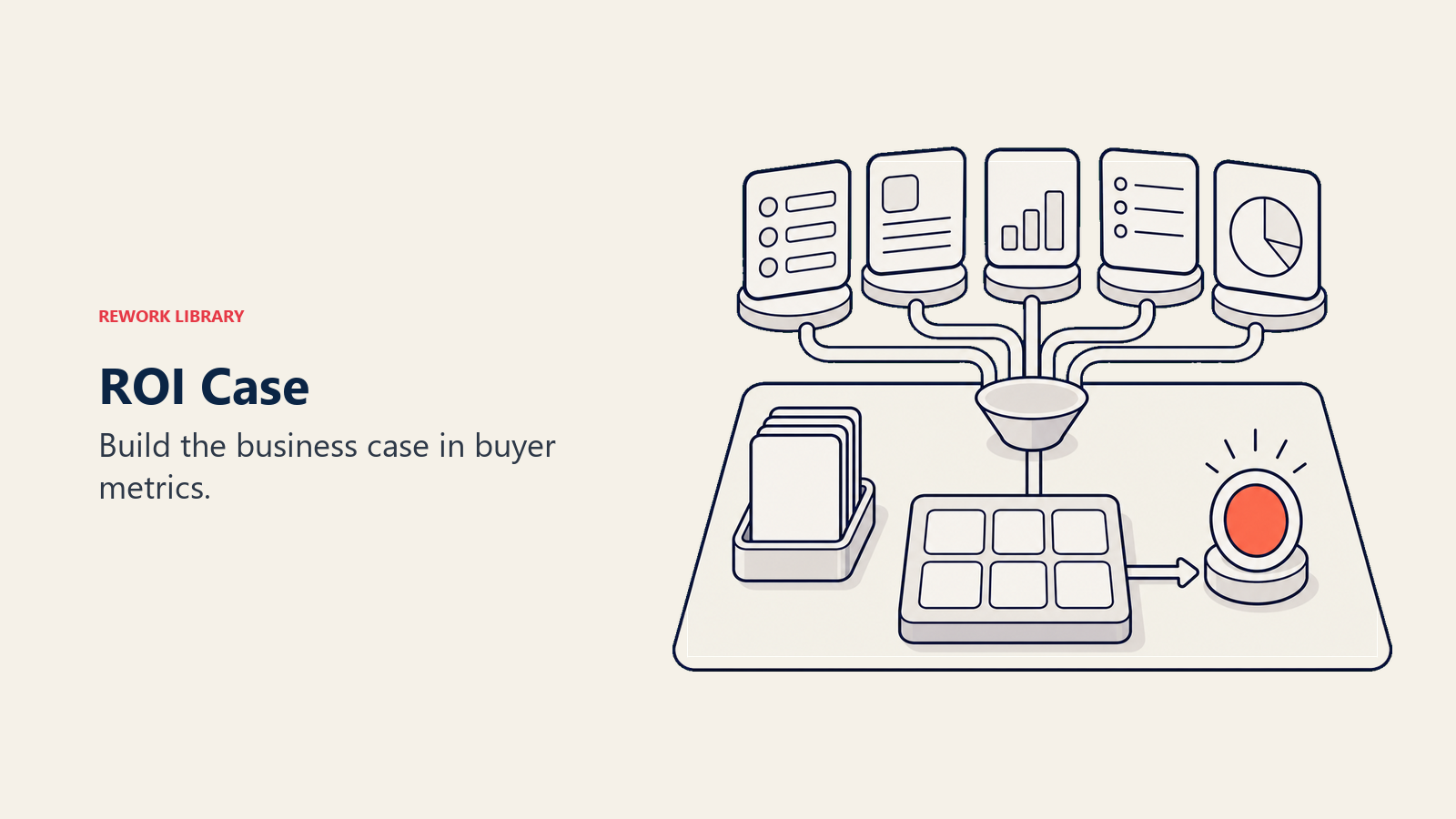 Business case workbench assembling buyer metrics into ROI case