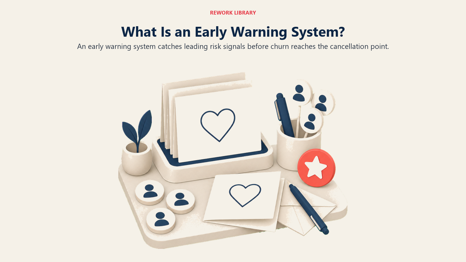 What Is an Early Warning System? showing early warning for customer success teams