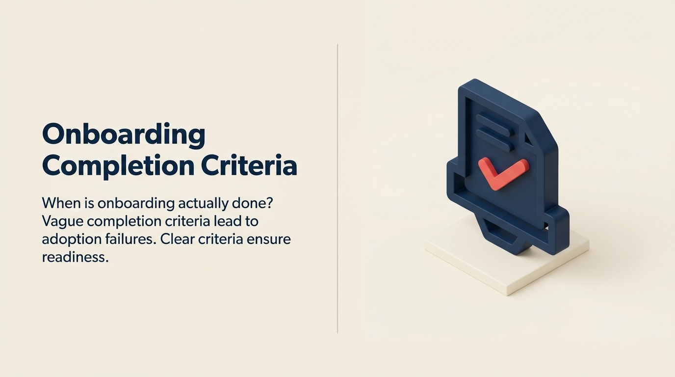 Onboarding Completion Criteria: Mendefinisikan Success dan Graduation - 2026