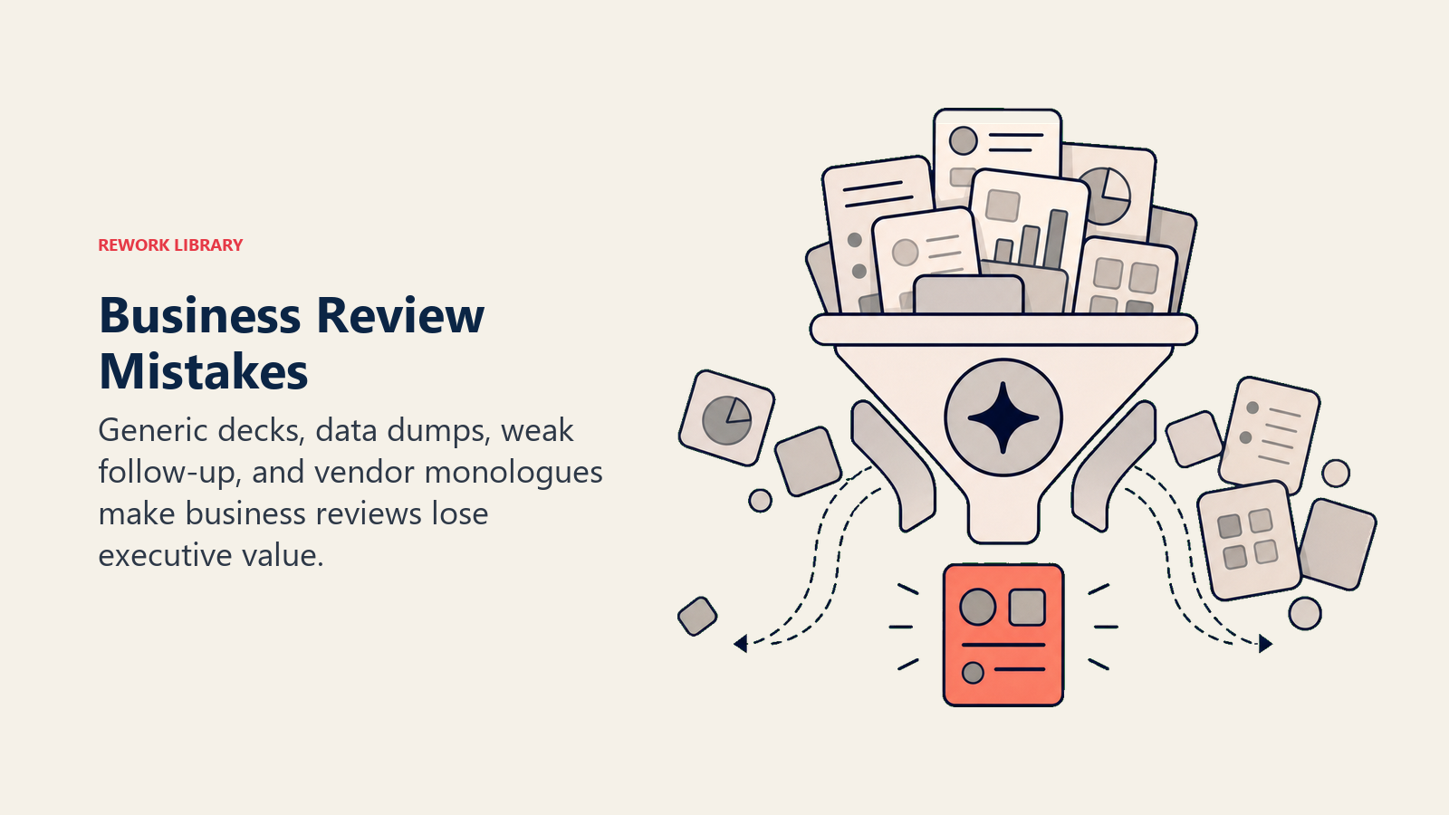 Business Review Mistakes showing review mistakes for customer success teams