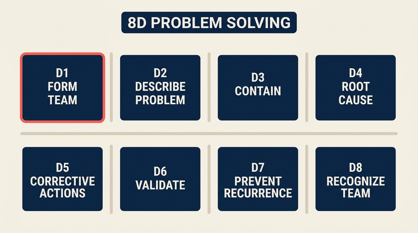 8D problem solving 8 disciplines overview