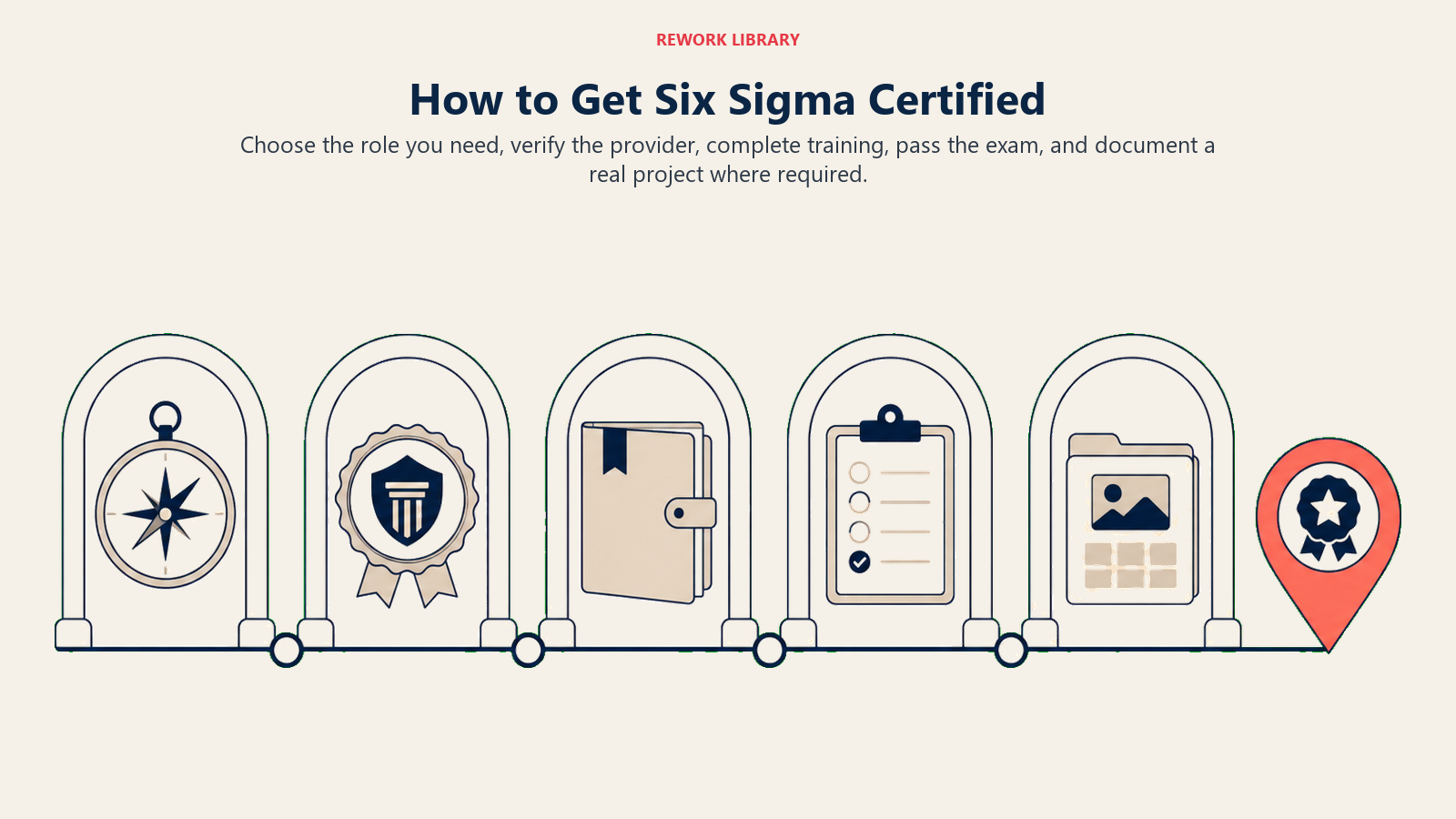Five steps to Six Sigma certification from belt choice to project evidence