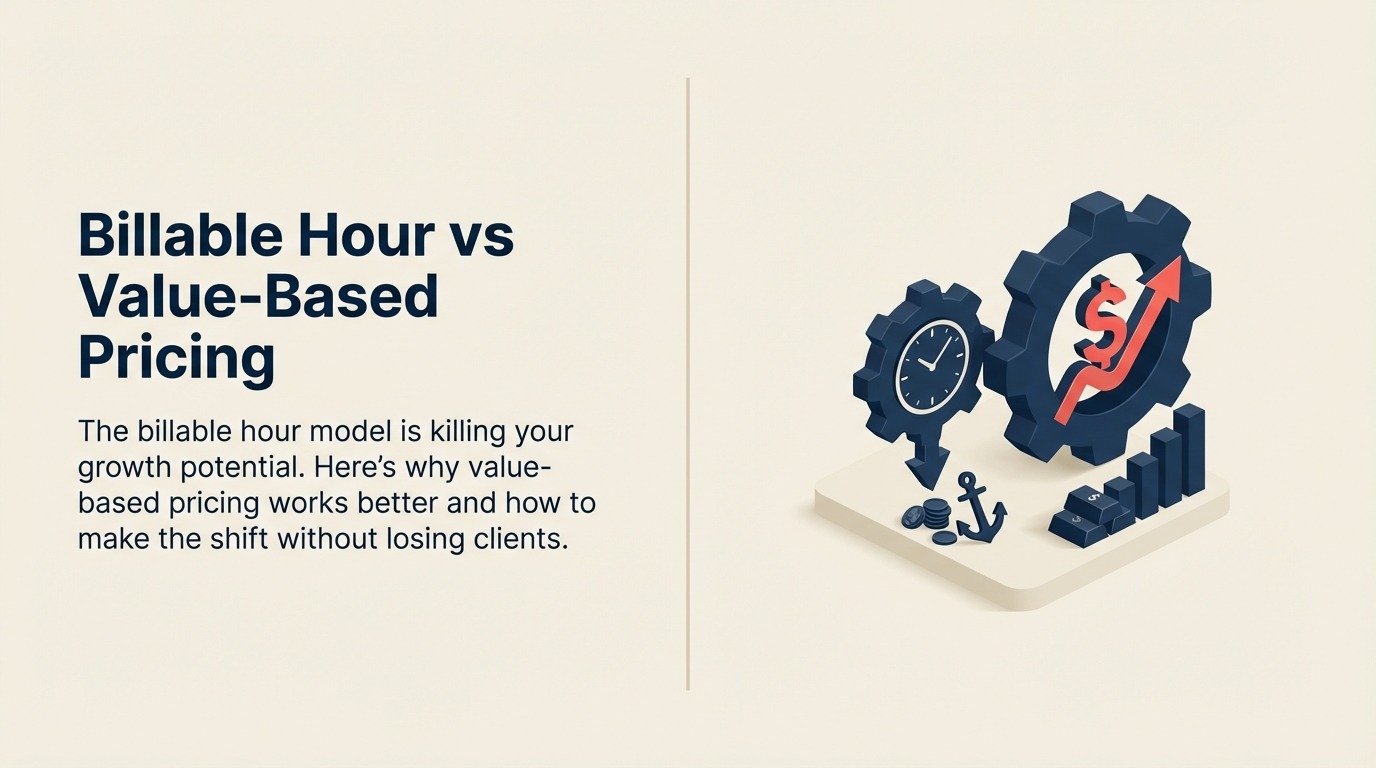 Billable Hour vs Value-Based Pricing: Das richtige Revenue-Modell für Professional Services wählen - 2026 Guide