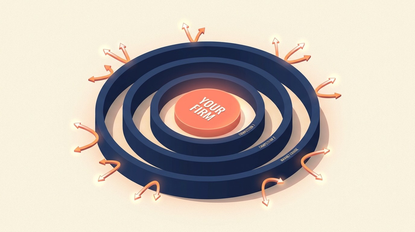 Deep account penetration acts as a competitive moat through integration, multi-level relationships, and switching costs