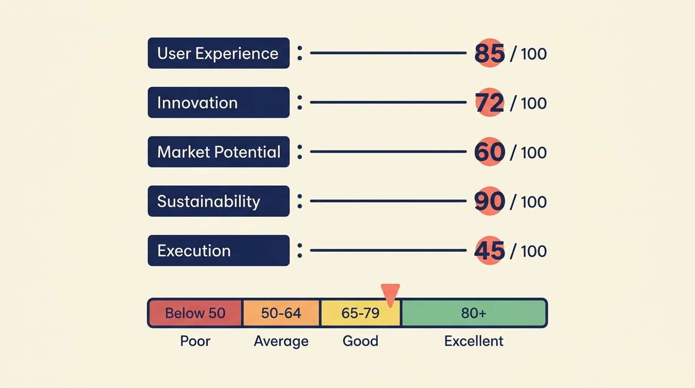 Client qualification scorecard with 100-point scale split across five dimensions and thresholds for high-priority, qualified, marginal, and decline decisions