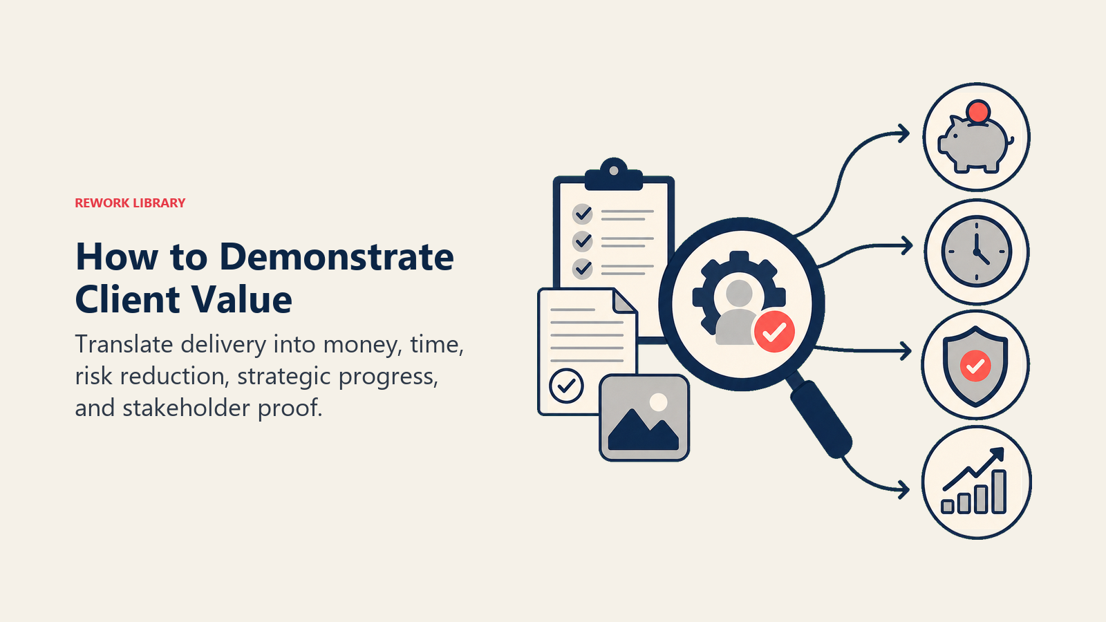 How to Demonstrate Client Value illustrated with value translation lens