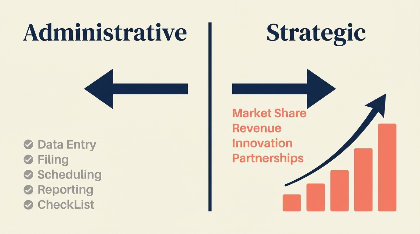Comparison of administrative status-report QBRs versus forward-looking strategic partnership discussions