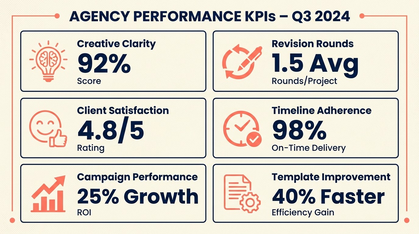 Six metrics for evaluating creative brief effectiveness from revision rounds to campaign performance