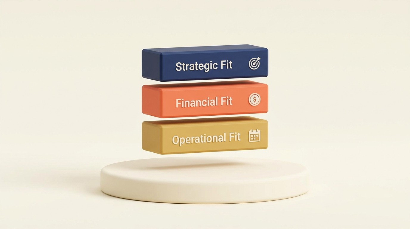 Ideal client profile built across strategic, financial, and operational fit dimensions to guide prospect evaluation