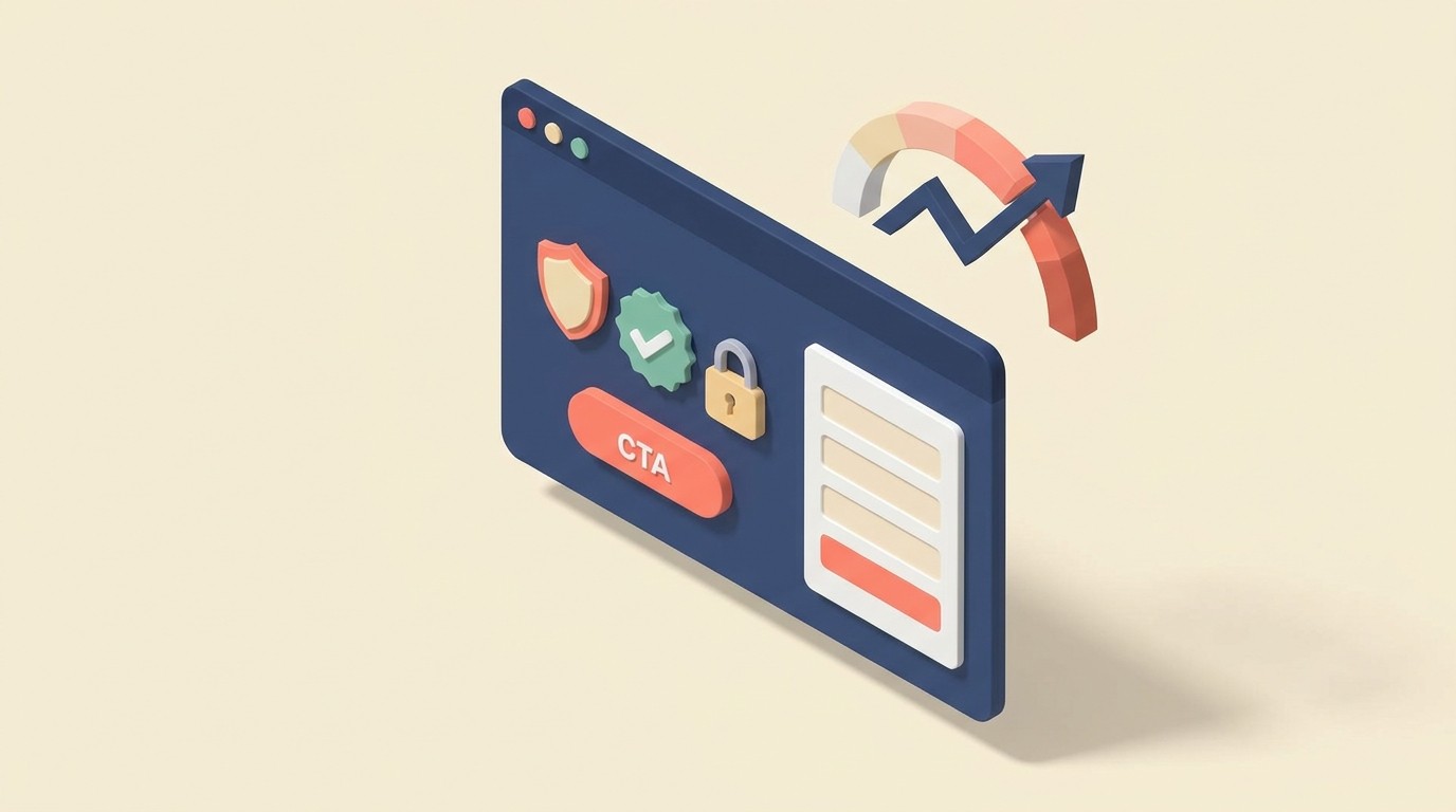 Website conversion optimization elements for capturing qualified professional services leads
