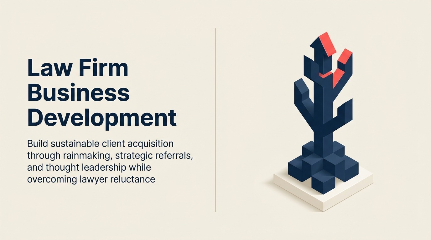 Law Firm Business Development: Rainmaking, Referral, dan Thought Leadership