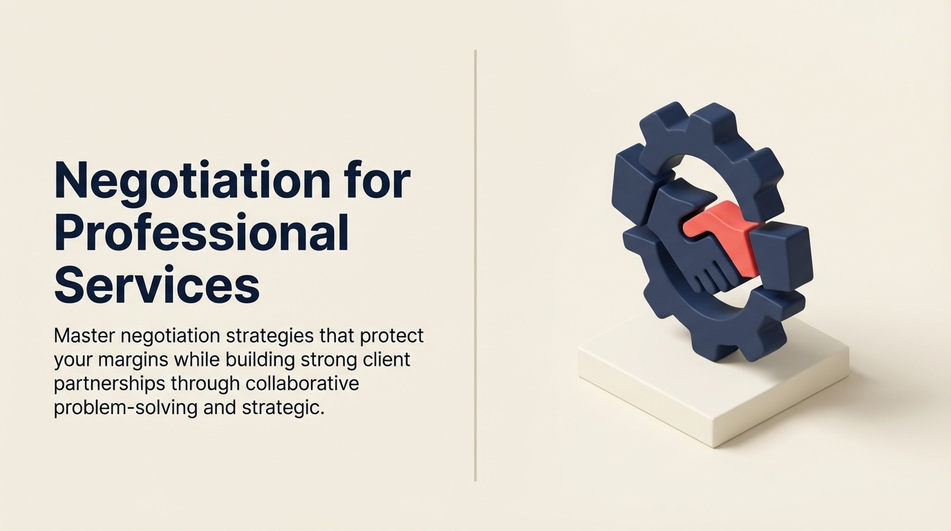 Verhandlung für professionelle Dienstleistungen: Margen schützen und Partnerschaften aufbauen